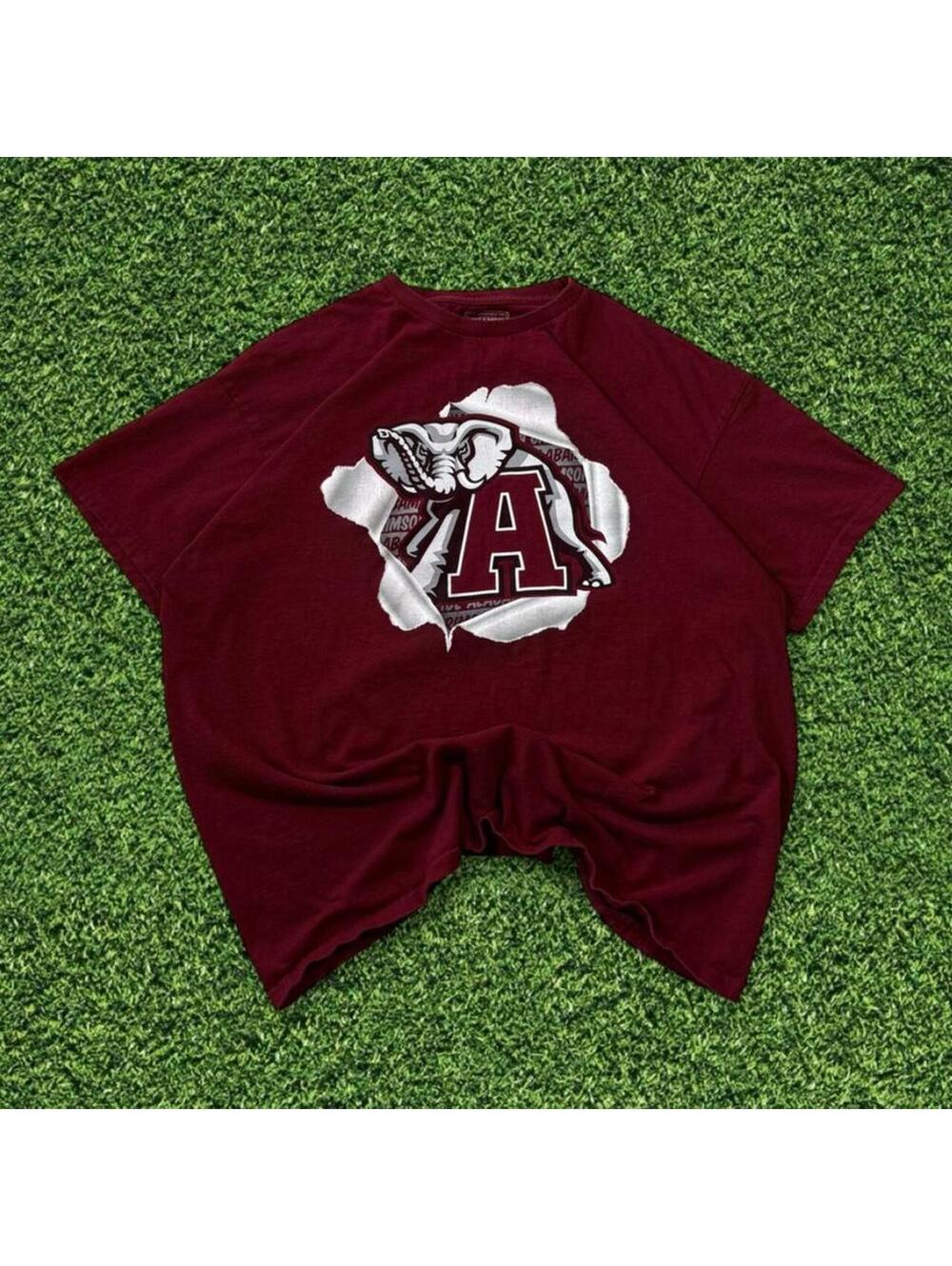 Champs Sports Alabama Crimson Tide Burgundy Red T-Shirt Size L